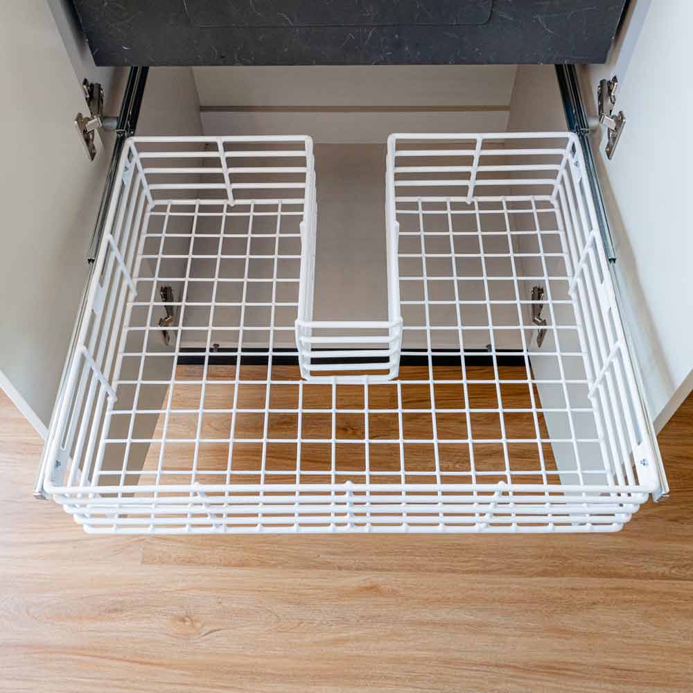 Canasta en U para mueble de lavadero