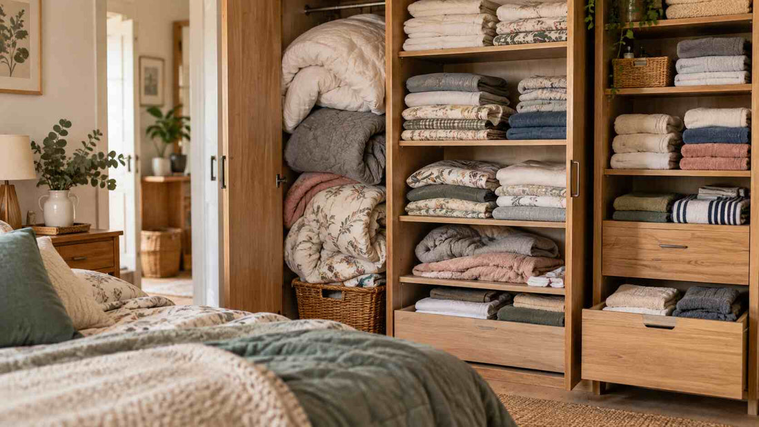 ¿Dónde guardar las sábanas y toallas? Ideas para casas con poco espacio