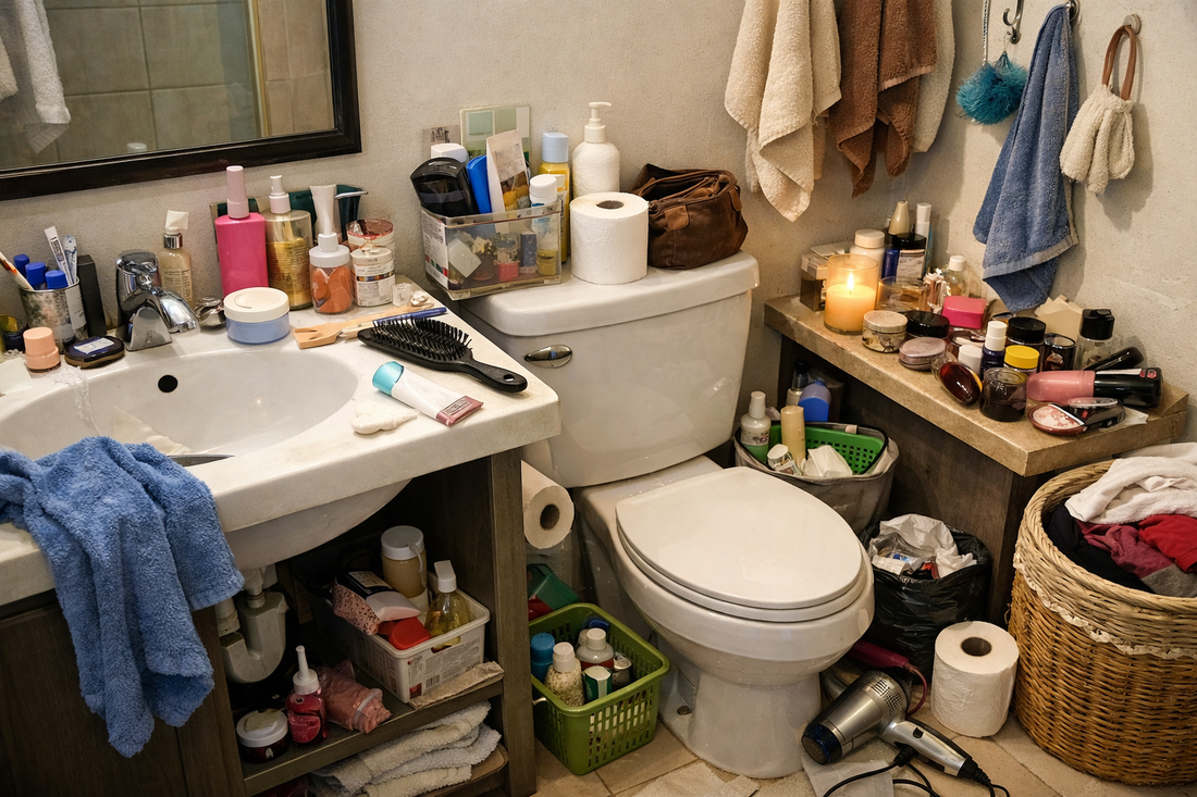Baño pequeño, orden grande: cómo organizar debajo del lavamanos, la ducha y el botiquín sin recargar visualmente