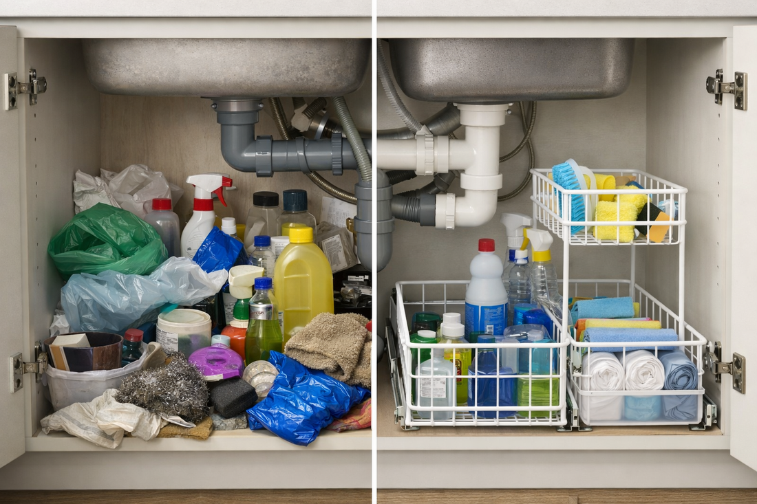 Cómo organizar paso a paso el mueble del lavadero de cocina