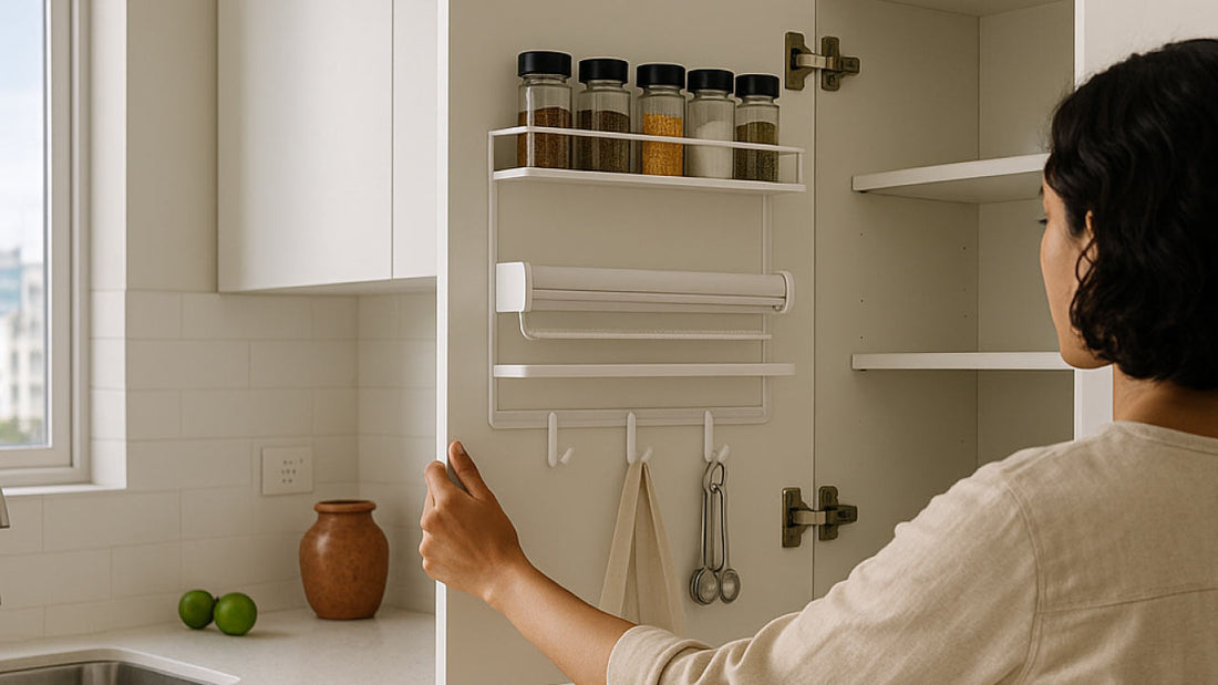 Cómo aprovechar el interior de las puertas de tus muebles de cocina con accesorios funcionales
