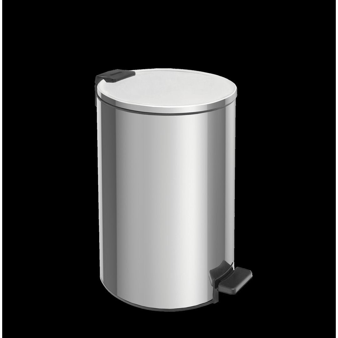 Basurero de acero con pedal