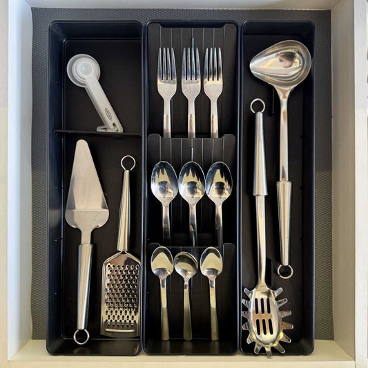 Kit organizador de cubiertos y utensilios