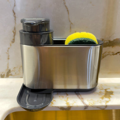 Dispensador de lavavajilla y porta esponja