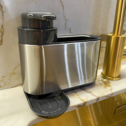 Dispensador de lavavajilla y porta esponja