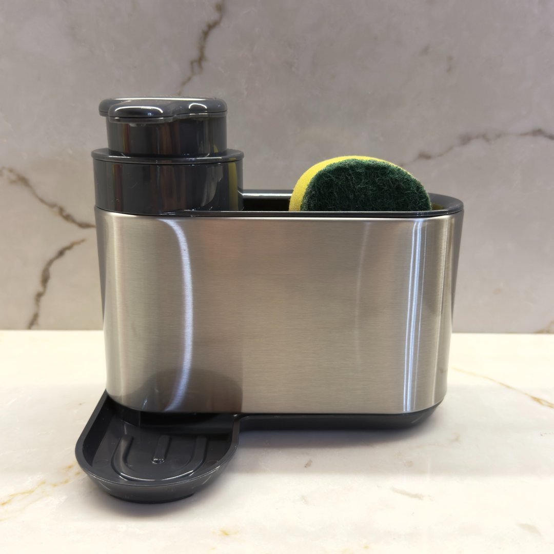 Dispensador de lavavajilla y porta esponja