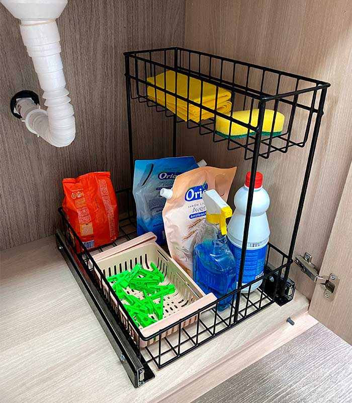 Organizador para mueble de lavado