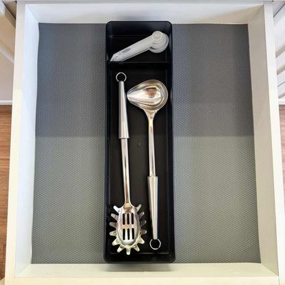 Organizador de cajón 001 con utensilios, vista superior