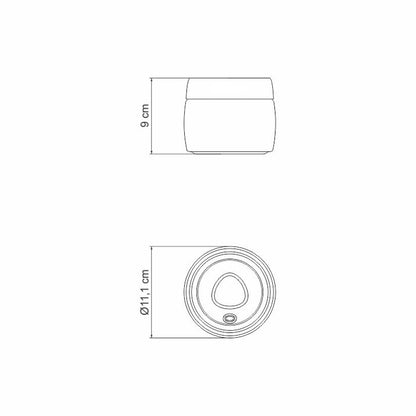 Pote de vidrio con cierre al vacío