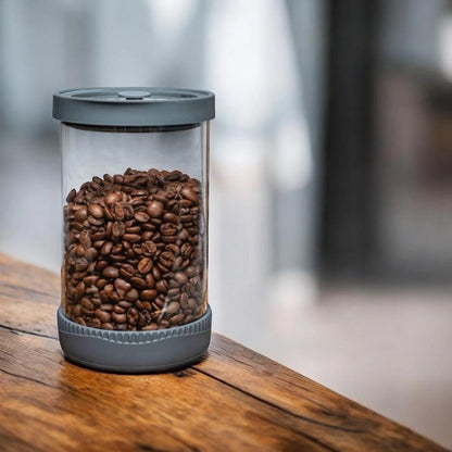 Pote de vidrio con tapa de silicona