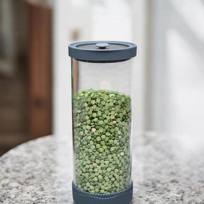 Pote de vidrio con tapa de silicona