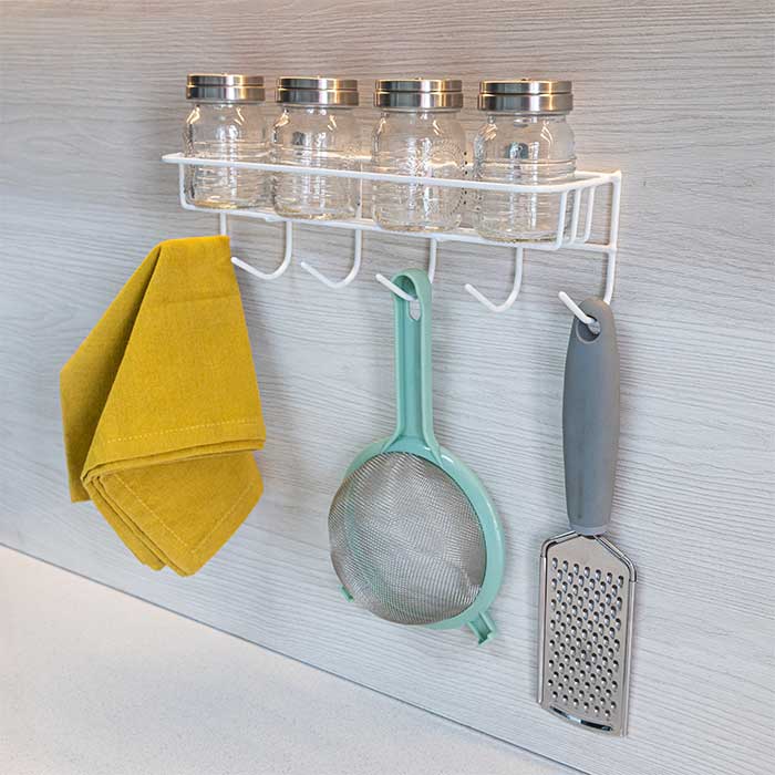 porta accesorios de cocina blanco