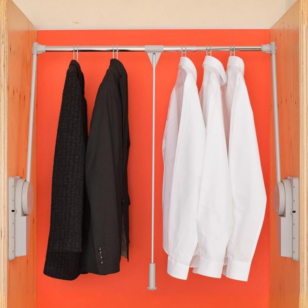 Tubo abatible para closet