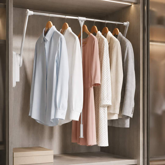 Tubo abatible para closet